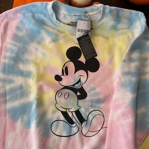 Forever 21 Mickey Mouse Tie Dye Sweatshirt